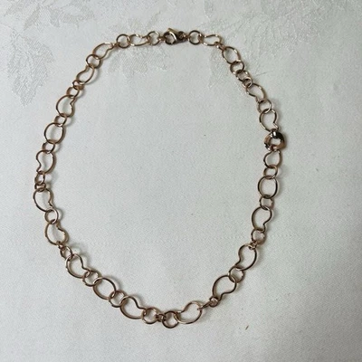 Ippolita Rosé Kidney Bean Link Chain Necklace Sterling Silver Rose Gold Overlay - Image 1 of 4