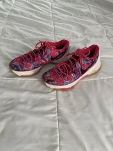 Nike KD 8 Aunt Pearl Mens Athletic Basketball Shoes 819148-603 Pink Floral 8.5 - Picture 1 of 8