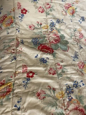 Edredón Ralph Lauren Elisa King 100 % algodón floral con sensación de “franela” vintage Foto 1 de 4