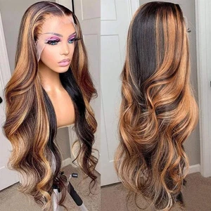 Women's Highlight Body Wave Lace Front Wig - Picture 1 of 11