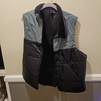 Women's Black & Gray Size XL BMW Electric Vest 12V Insulated - Image 1 of 4