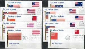US Scott #3403a-t "The Stars and Stripes" set of 20 FDCs - Picture 1 of 2