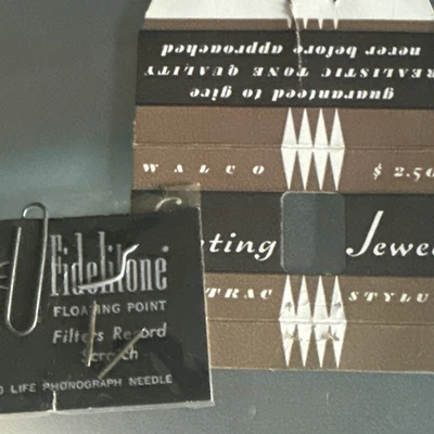 1 x WALCO FLOATING JEWEL Tru-Trac Stylus + 2x Fidelitone PLATINUM Aguja Nuevo de Lote Antiguo Foto 1 de 4