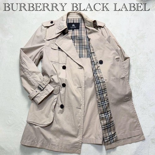 Trench coat Burberry Black Label taglia M (US:S) cotone Nova check beige 01399i