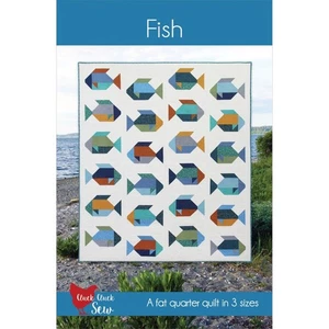 FISH QUIILT PATTERN ~ by Cluck Cluck Sew ~ 3 Sizes to Make ~Fat Quarter Friendly - Picture 1 of 2