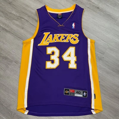 SHAQUILLE O’NEAL Los Angeles Lakers Authentic Nike Jersey 40 Medium Vintage Shaq - Image 1 of 4