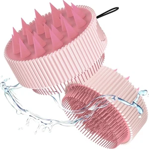 Rena Chris Scalp Massager Brush Double-Sided Silicone Exfoliator for Hair Growth - Picture 1 of 8