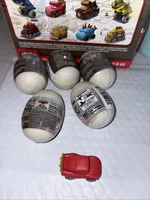 DISNEY CARS ON THE ROAD MINI RACERS DINO Lightning McQueen Lote De 5 Nuevos Precintados Foto 1 de 4