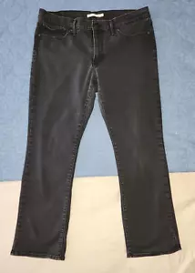 Levi's 314 Shaping Straight schwarz grau Jeans Größe 33 kurz tatsächlich 34" x 28 1/2" - Bild 1 von 20