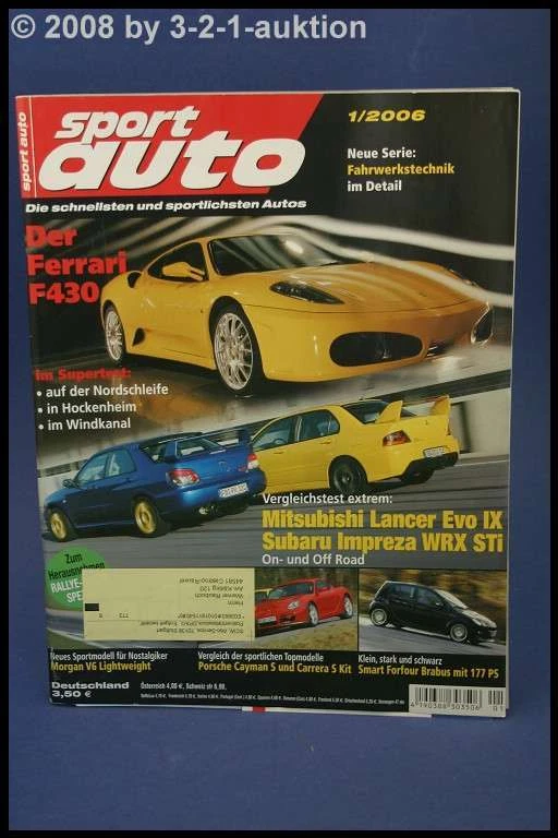 Sport Auto 1/06 Smart Brabus Morgan V6 Lancer Evo IX - Immagine 1 di 1