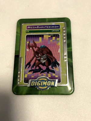 Digimon MegaKabuterimon Ultimate Metal Card Unlimited Taco Bell Promo 2000, Nice - Image 1 of 2