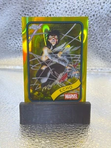 2025 Topps Chrome Marvel | Echo | Yellow Lava Refractor | #14 - Picture 1 of 4