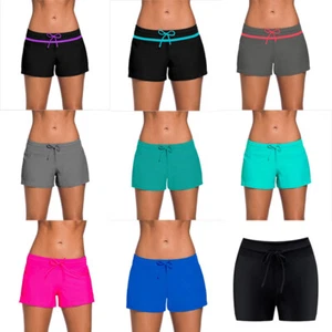 Women's Swimming Trunks Swimsuit Swimsuit Girl Shorts Bottoms Beach Swim Lady - Picture 1 of 15