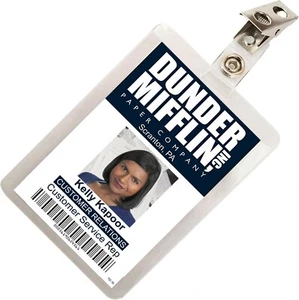 The Office Kelly Kapoor Mifflin ID Badge Cosplay Costume Name Tag TO-10 - Picture 1 of 2
