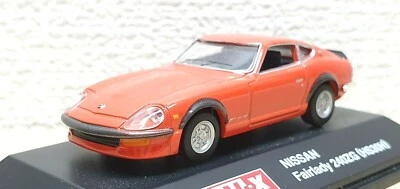 Modelo de coche fundido a presión 1/72 Real-X NISSAN FAIRLADY Z 240ZG ROJO/NARANJA Foto 1 de 4