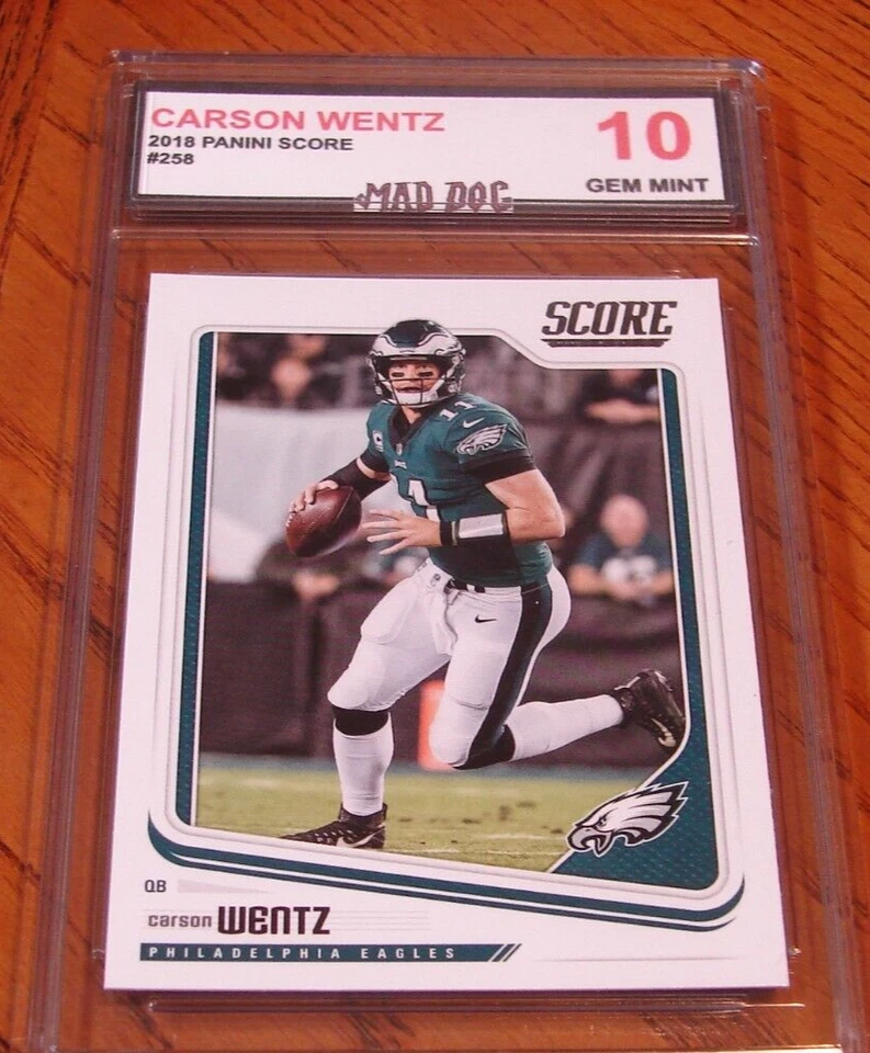 CARSON WENTZ ---2018 Panini SCORE---#258---GEM Mint 10****EAGLES****Mad DOG - Image 1 of 1