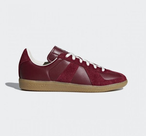 adidas red suede trainers