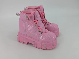 Anthony Wang Platform Pink Mangosteen 05 Sneaker Boots Size 9 Light Scuffs - Picture 1 of 12