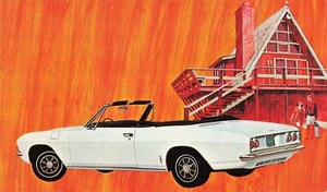 1966 Corvair Postkarte Corsa Cabrio Oldtimer M3 - Bild 1 von 2