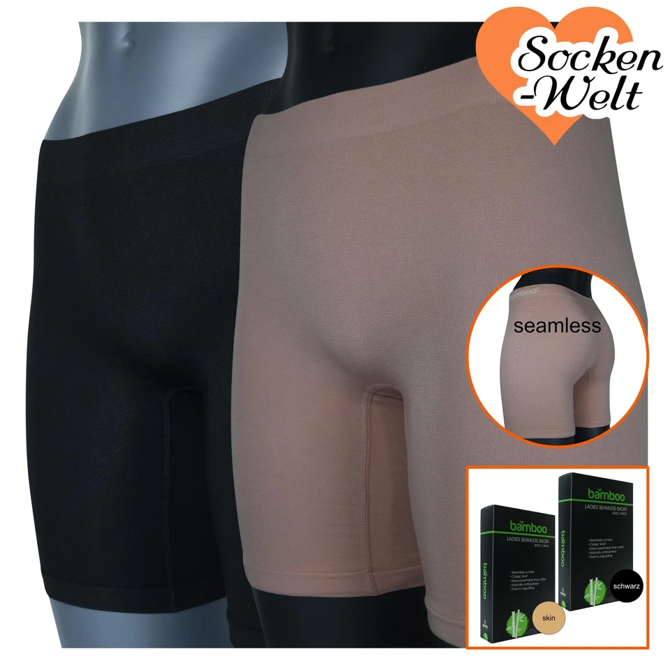 12 - 24 Stück Apollo Damen Langbein-Shorts Bambus seamless Unterwäsche - Bild 1 von 1