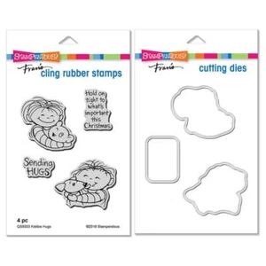 Stampendous Juego de Sellos y Troqueles de Navidad Retirados "Abrazos para Niños" QS5003 QD5003 - Imagen 1 de 1