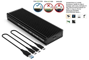 Shinestar M.2 NVME Enclosure Case Based on USB 3.1 Gen 2 f/ Samsung 970/960 SSD - Afbeelding 1 van 11