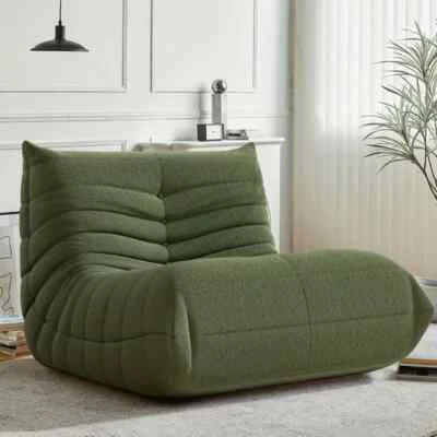 WHGBJA Beanbag Chair Fireside Chair Nap Couch Tatami Armless Sofa Caterpillar Lazy Sofa