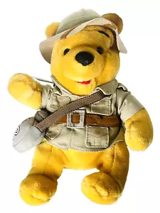 Safari Winnie The Pooh Bear Plush 10" Hat Canteen Jacket Belt Walt Disney World - Picture 1 of 9