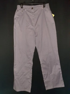 NUEVO DENIM & CO Pantalones Talla L Púrpura Algodón Elástico Foto 1 de 4