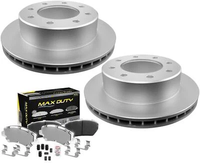 Ultra Fleet Rear Galvanized Brake Pads & Coated Rotors Fits 02-06 Sierra 1500HD - Image 1 of 4