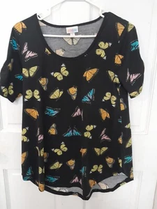 Camiseta LulaRoe Butterfly Talla XS Usada Pero Apenas Si alguna vez Usada - Imagen 1 de 7