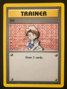 Pokemon 91/102 Bill Base Set Unlimited Common NM - Picture 1 of 2