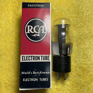 RCA 80 RECTIFIER VACUUM TUBE TESTED VINTAGE BLACK PLATES A816.C - Picture 1 of 3