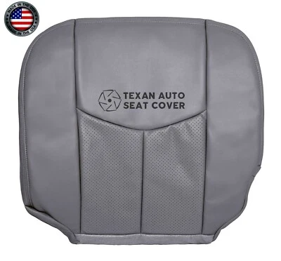 Cubierta de asiento de repuesto inferior del conductor de cuero gris para Cadillac Escalade 2004 ESV Foto 1 de 4