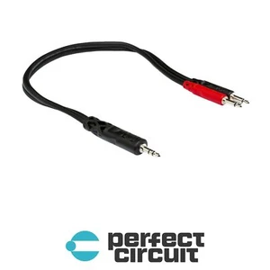 Hosa YMM-152 Stereo Breakout 3.5 mm TRS Y-Cable ADAPTER NEW PERFECT CIRCUIT - Picture 1 of 2