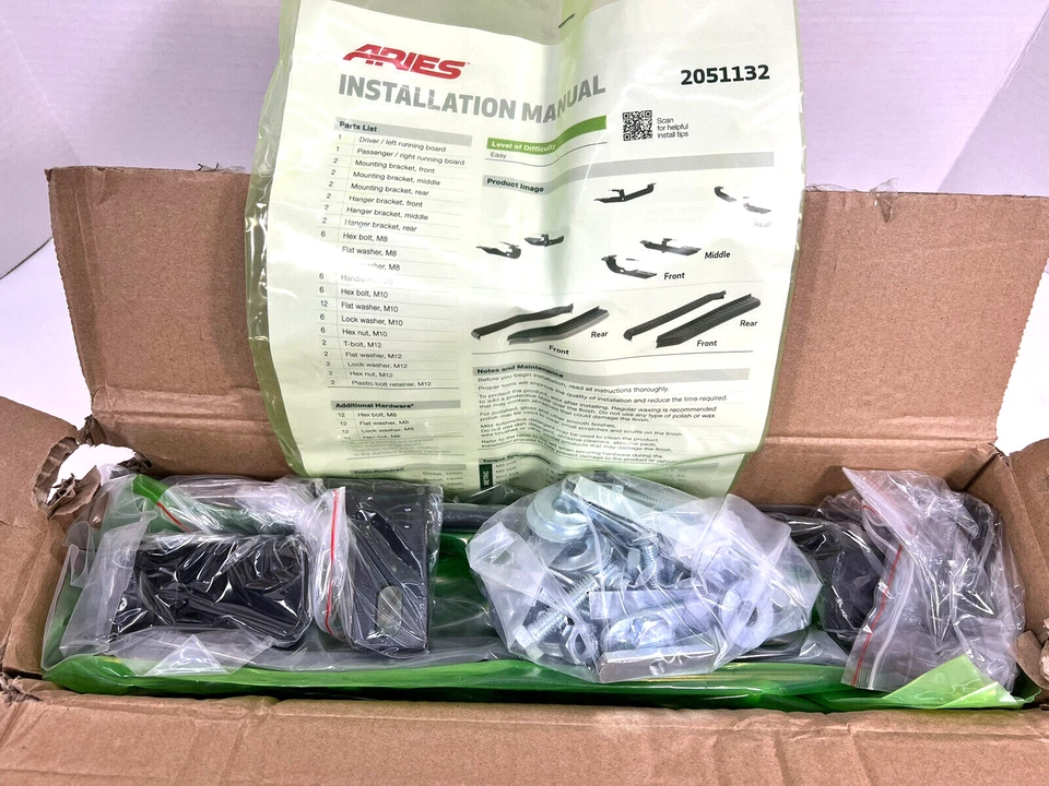 2051132 Aries Running Board Mounting Kit for Jeep Cherokee 2014-2020 NEW Foto 1 de 3