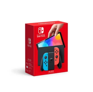 Nintendo HEGSKABAA Switch - OLED Model with Neon Red & Neon Blue Joy-Con - Photo 1 sur 3