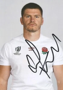 ENGLAND & SARACENS RUGBY: OWEN FARRELL SIGNED 6x4 PORTRAIT PHOTO+COA **PROOF** - Picture 1 of 2
