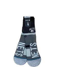 Stance Brooklyn Nets High Crew Boy's Small Socks Shoe Size 3-6 New - Picture 1 of 3