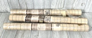 Wallpaper By Collins & Aikman Wallcovering Group 3 Rolls Checked Pattern CS117M - Picture 1 of 18
