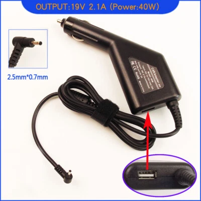 Auto Ladegerät Adapter für Asus Eee PC 1011PX-BLK120S 1015CX-BLK019W R105D 1016 - Bild 1 von 4