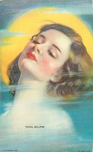 WILLIAM H. ATAFFIN (SIN FIRMAR) ""ECLIPSE TOTAL"" HERMOSA MUJER YDG MUTOSCOPIO - Imagen 1 de 1