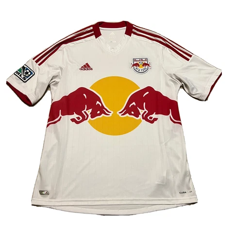 Adidas New York Red Bulls Soccer Jersey Mens L Cover