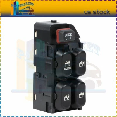 Interruptor de control de ventana principal para Pontiac Sunfire 1995-2005 4 puertas delantero izquierdo Foto 1 de 4