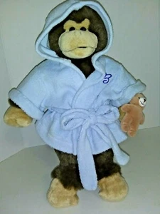 BUILD-A-BEAR BROWN MONKEY w/bathrobe and bear 18" - Picture 1 of 4