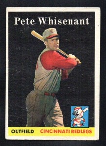 PETE WHISENANT reds 1958 TOPPS #466 VG-EX 