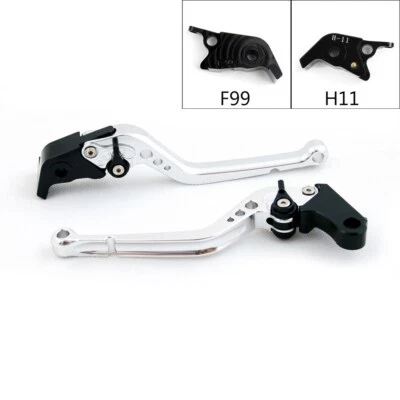 Long Brake Clutch Levers Fit Ducati 1299/959/1199/899 Panigale Aprilia RSV MILLE - Imagem 1 de 4