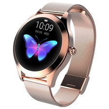 Smart Watch Women KW10 Waterproof Heart Rate Monitoring Stainless Steel Fitness