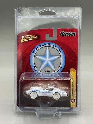 Johnny WHITE Lightning Forever 64 Beat The Heat 1976 Chevy Corvette Police Car - Image 1 of 2