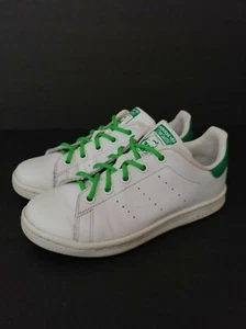 Adidas Originals Stan Smith PS Shoes BA8375 White Green Little Kid Size 1.5 - Picture 1 of 12